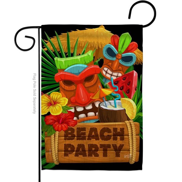 Angeleno Heritage Angeleno Heritage G135409-BO 13 x 18.5 in. Tiki Beach Party Garden Flag with Coastal Double-Sided Decorative Vertical Flags House Decoration Banner Yard Gift G135409-BO